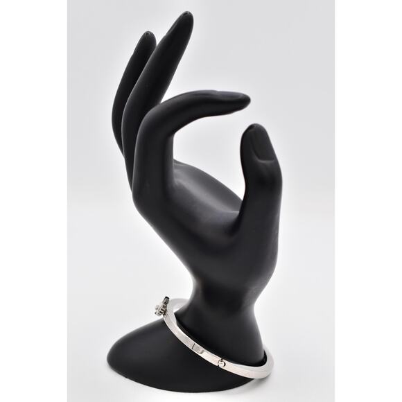 Coach Bangle Bracelet Shooting Star Silver Tone Rhinestone Crystal Signed Bin8 - Picture 5 of 12